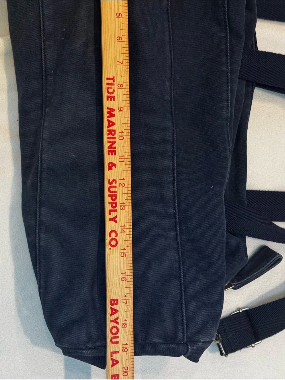 Aeropostale Navy Canvas Duffel with Embroidered Crest